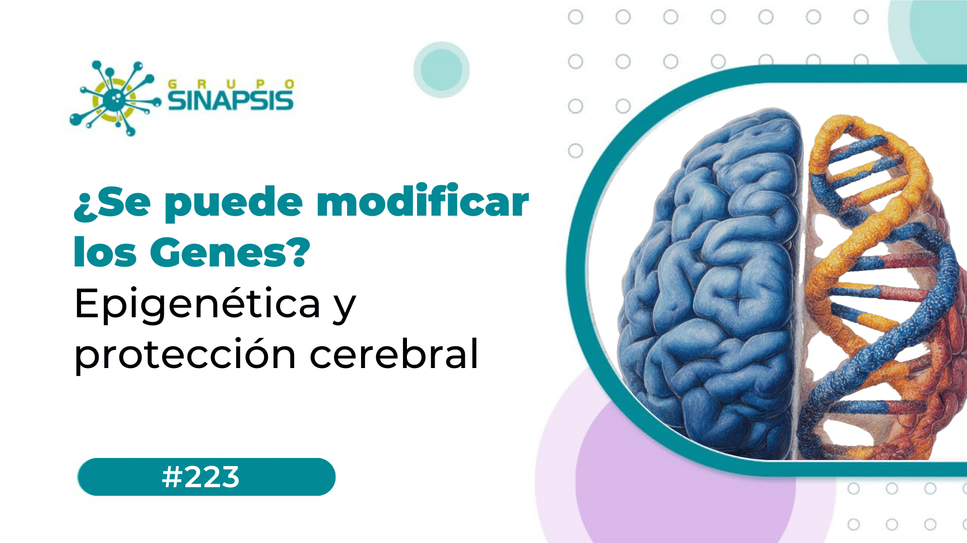 ¿Se puede modificar los Genes? Epigenética y protección cerebral