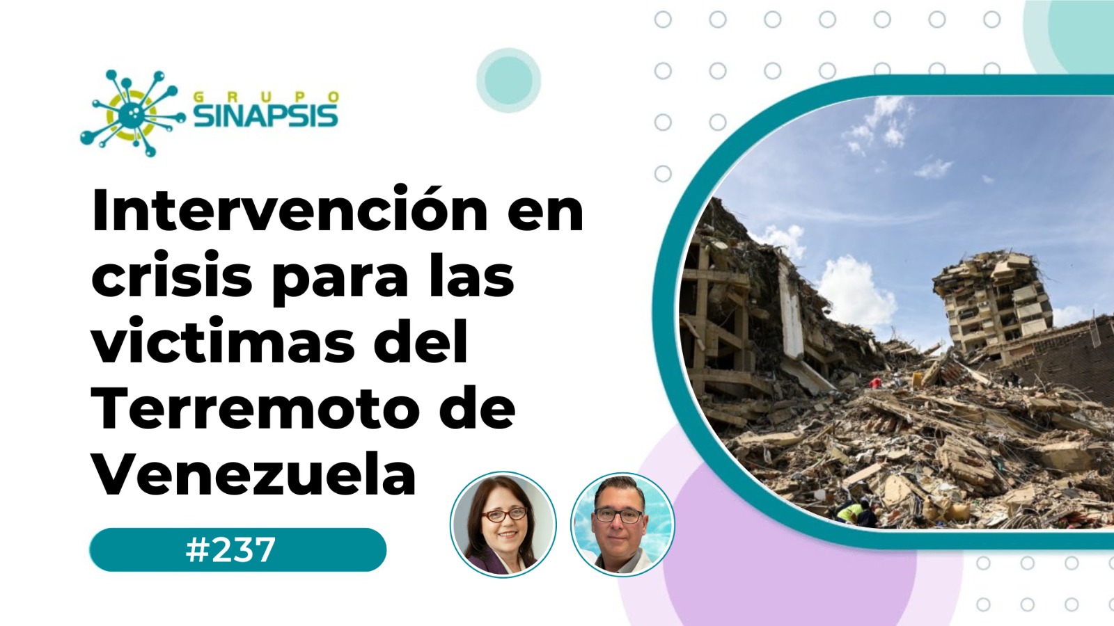 Intervención en crisis para las víctimas del Terremoto de Venezuela