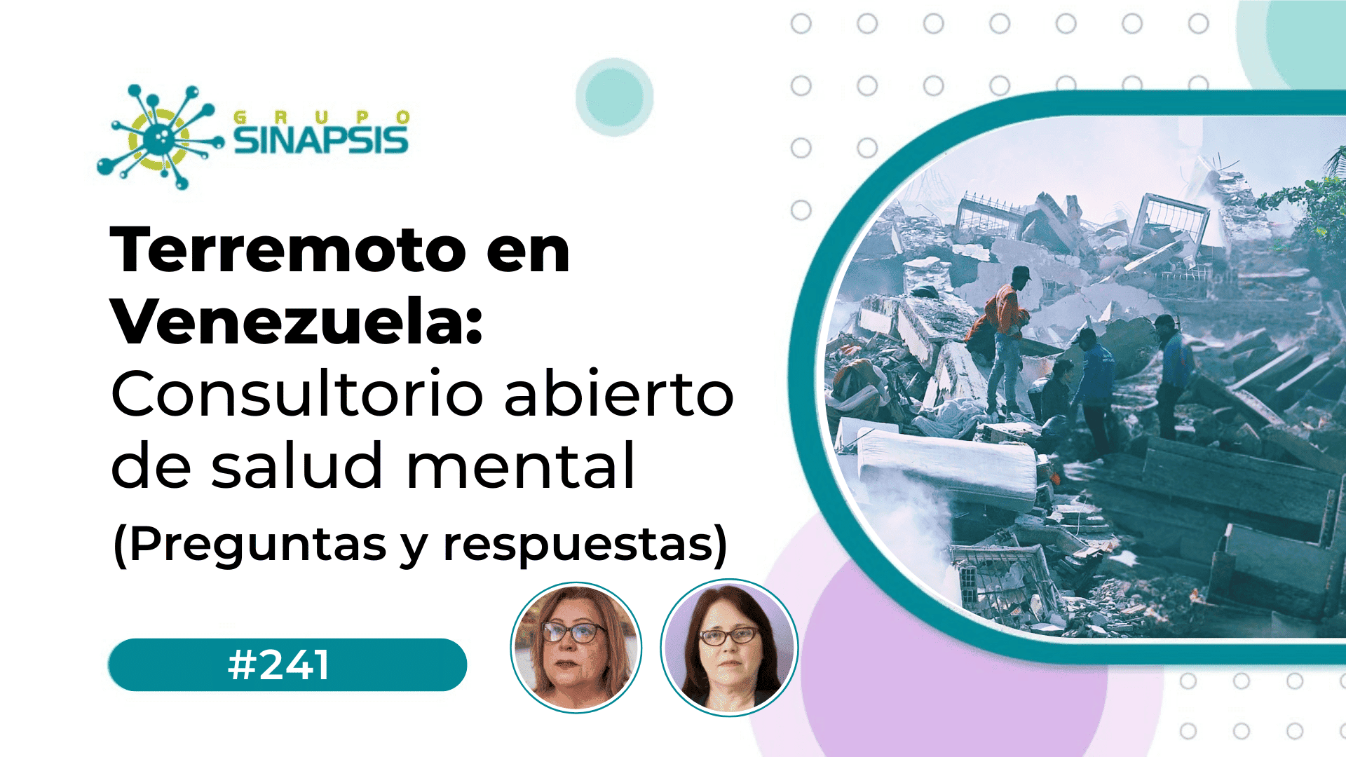 Terremoto en Venezuela: Consultorio abierto de salud mental (Preguntas y respuestas)